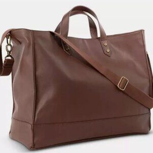 NWT Thirty-One Square Tote - Cappuccino Smooth Pebble